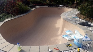 Empty Pool with New Liner